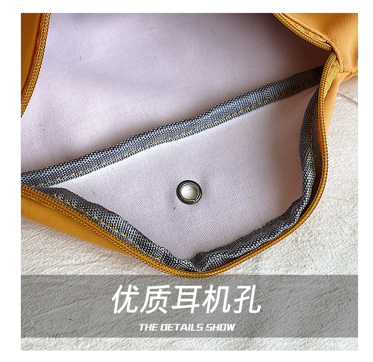 Cute Bear Simple Canvas Bag Girl Ins Lightweight Crossbody Bag 2021 New Japanese Style Student Sports Chest Bag