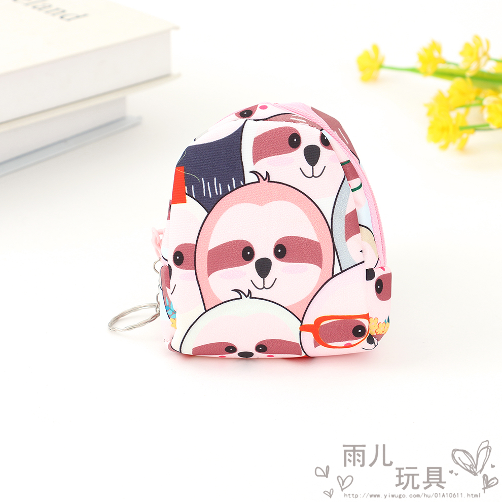 Cute Cartoon Change Purse Wallet Female Mini Korean Key Storage Fabric Canvas Bag Student Purse