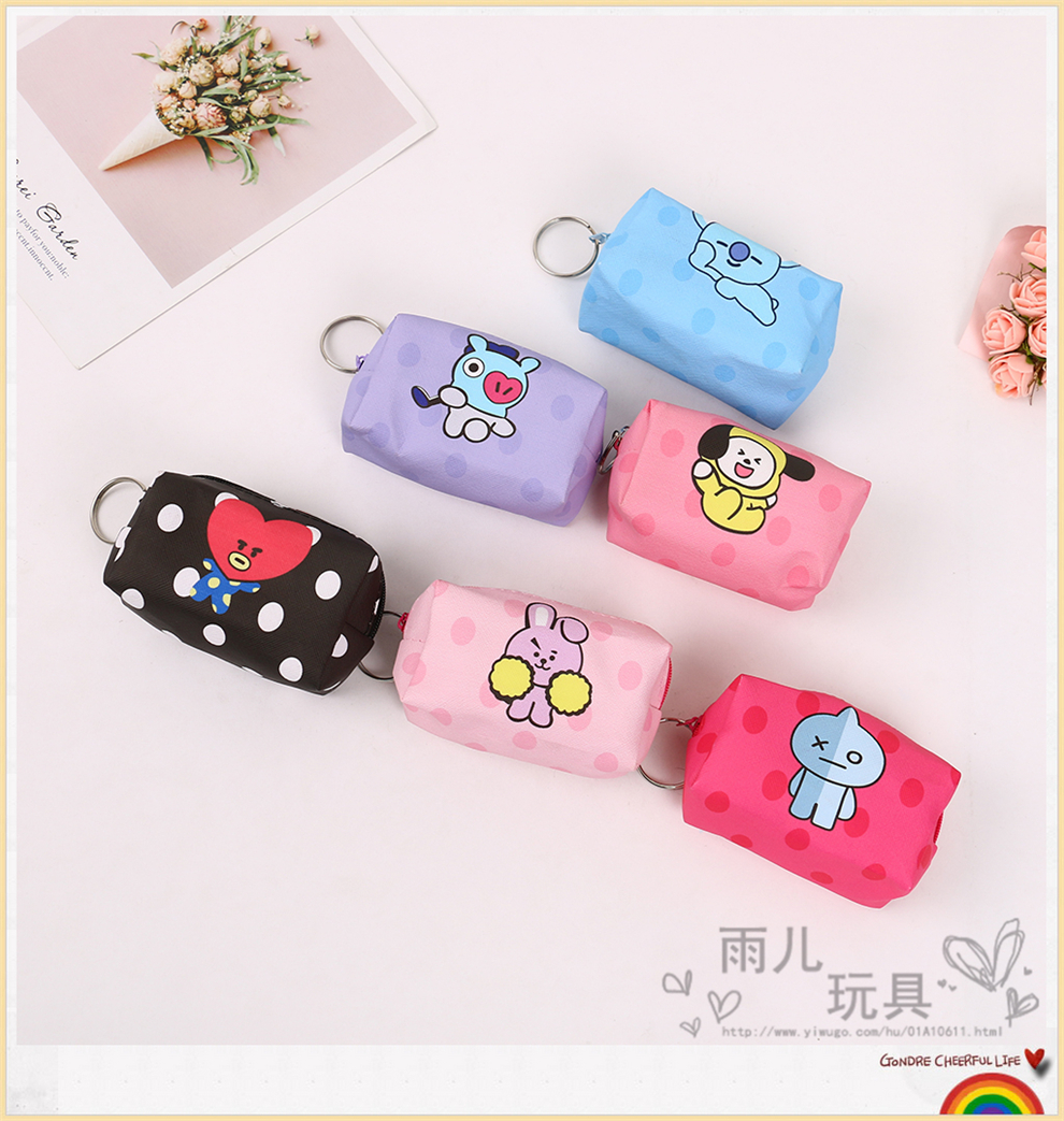 Korean Ins Cartoon Girl Coin Purse Female Cute Portable Student Change Small Canvas Bag Zipper Bag Korean Ins Cartoon Girl Coin Purse Female Cute Portable Student Change Small Canvas Bag Zipper Bag