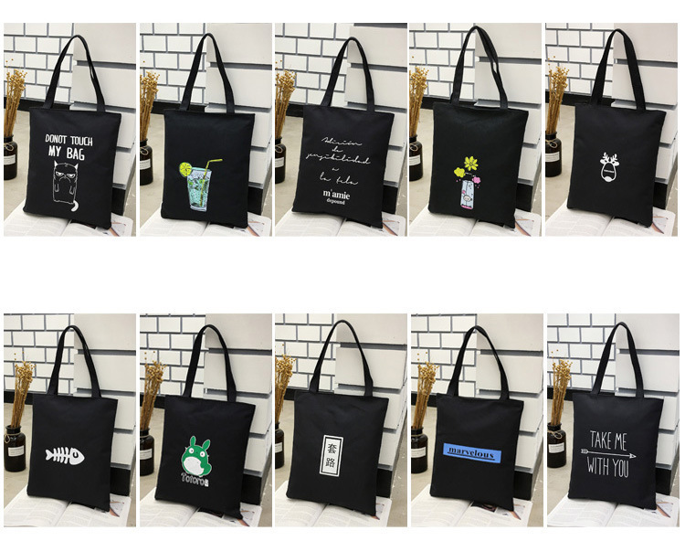 Canvas Bag Japanese and Korean Simple Artistic Student Bag Fashion Personality Canvas Handbag Student Tuition Bag