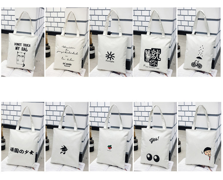 Canvas Bag Japanese and Korean Simple Artistic Student Bag Fashion Personality Canvas Handbag Student Tuition Bag