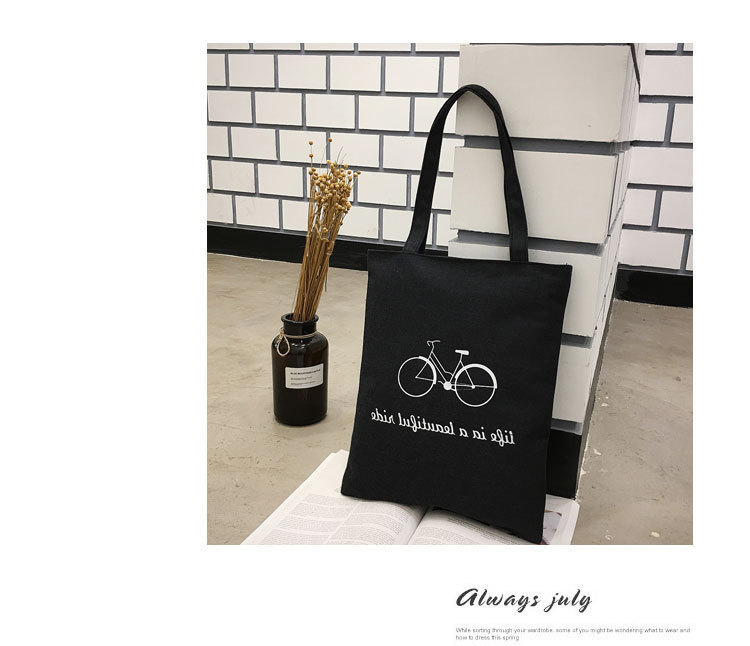 Canvas Bag Japanese and Korean Simple Artistic Student Bag Fashion Personality Canvas Handbag Student Tuition Bag