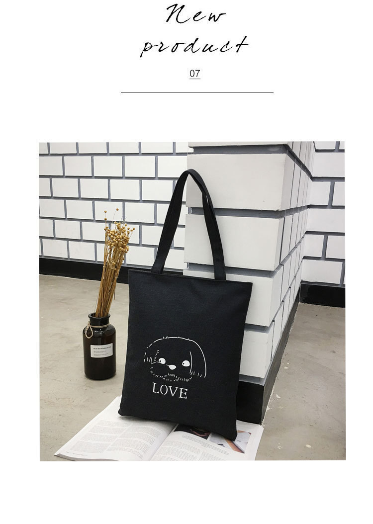 Canvas Bag Japanese and Korean Simple Artistic Student Bag Fashion Personality Canvas Handbag Student Tuition Bag