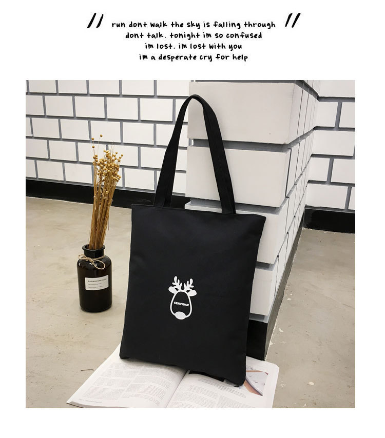 Canvas Bag Japanese and Korean Simple Artistic Student Bag Fashion Personality Canvas Handbag Student Tuition Bag