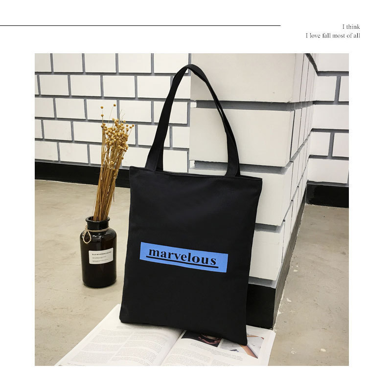 Canvas Bag Japanese and Korean Simple Artistic Student Bag Fashion Personality Canvas Handbag Student Tuition Bag