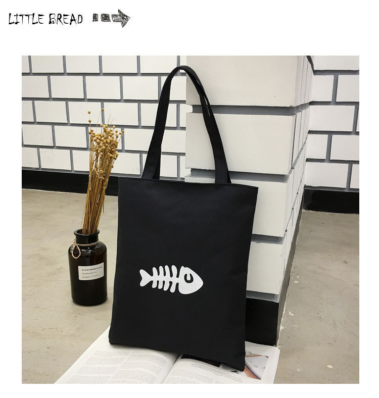 Canvas Bag Japanese and Korean Simple Artistic Student Bag Fashion Personality Canvas Handbag Student Tuition Bag
