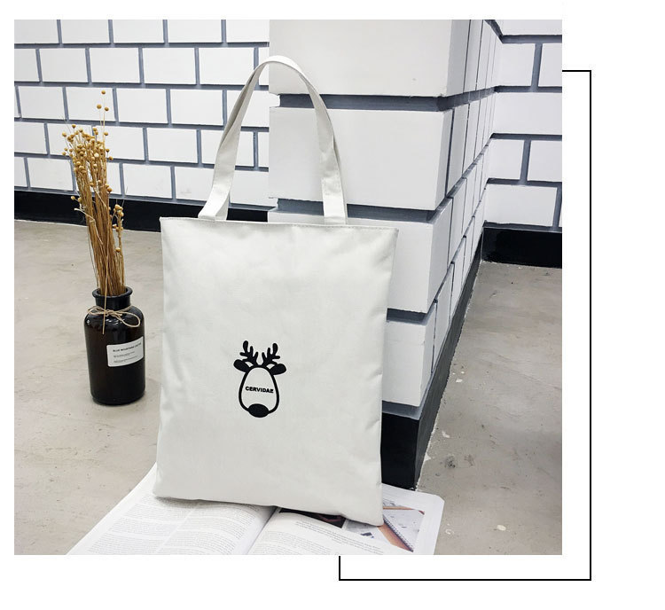 Canvas Bag Japanese and Korean Simple Artistic Student Bag Fashion Personality Canvas Handbag Student Tuition Bag
