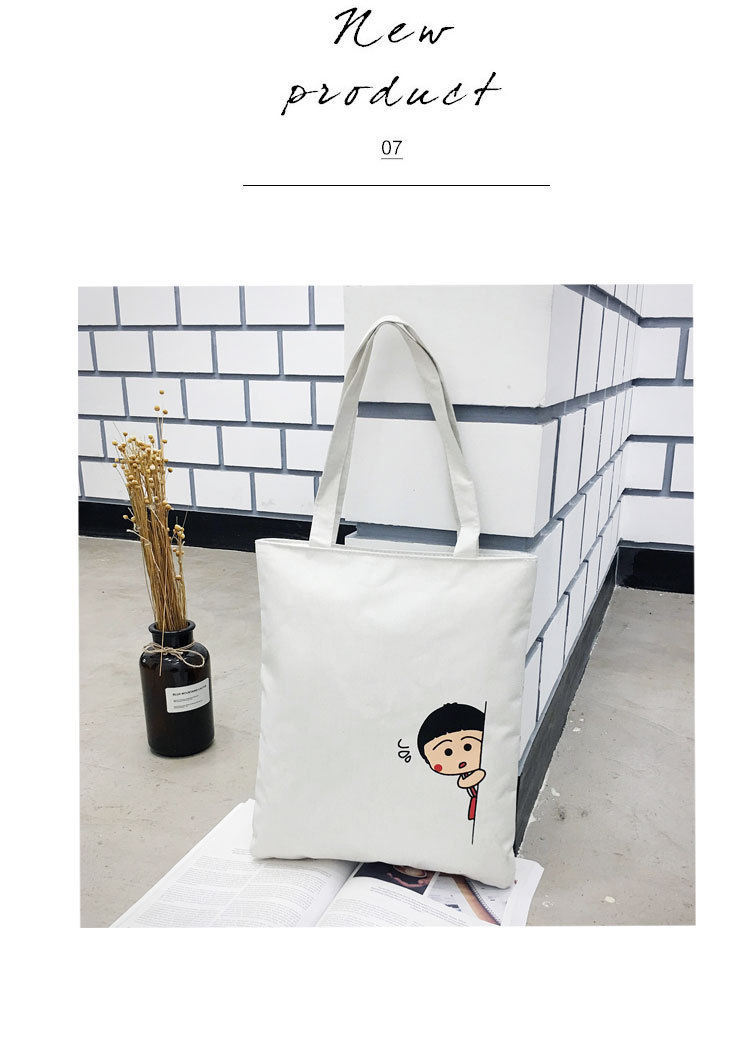 Canvas Bag Japanese and Korean Simple Artistic Student Bag Fashion Personality Canvas Handbag Student Tuition Bag