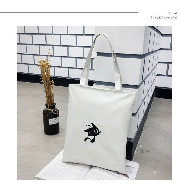 Canvas Bag Japanese and Korean Simple Artistic Student Bag Fashion Personality Canvas Handbag Student Tuition Bag