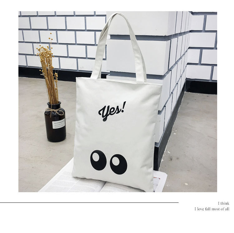 Canvas Bag Japanese and Korean Simple Artistic Student Bag Fashion Personality Canvas Handbag Student Tuition Bag