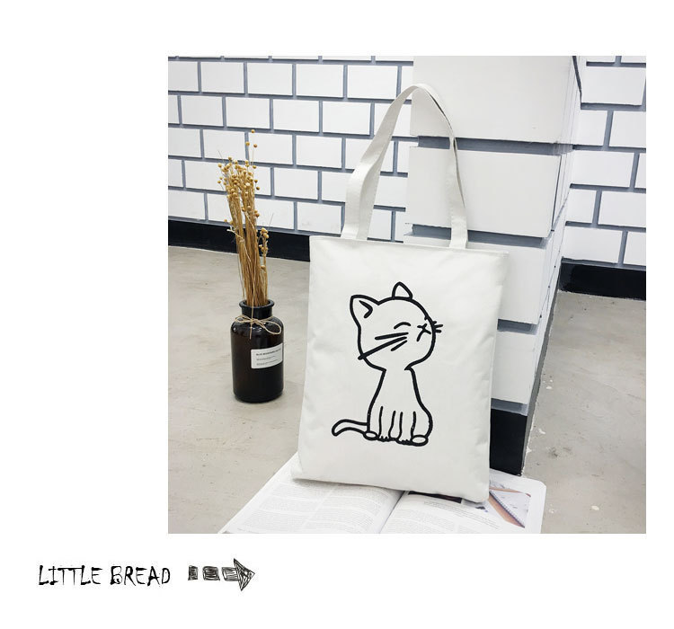 Canvas Bag Japanese and Korean Simple Artistic Student Bag Fashion Personality Canvas Handbag Student Tuition Bag