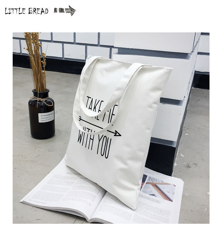 Canvas Bag Japanese and Korean Simple Artistic Student Bag Fashion Personality Canvas Handbag Student Tuition Bag