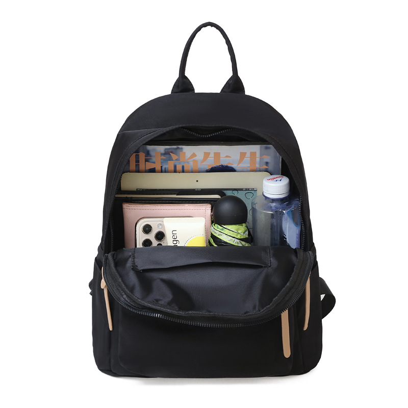 Foreign Trade Wholesale Oxford Cloth Backpack Female 2022 New Korean Style Backpack Lightweight Fashion Canvas Bag Schoolbag