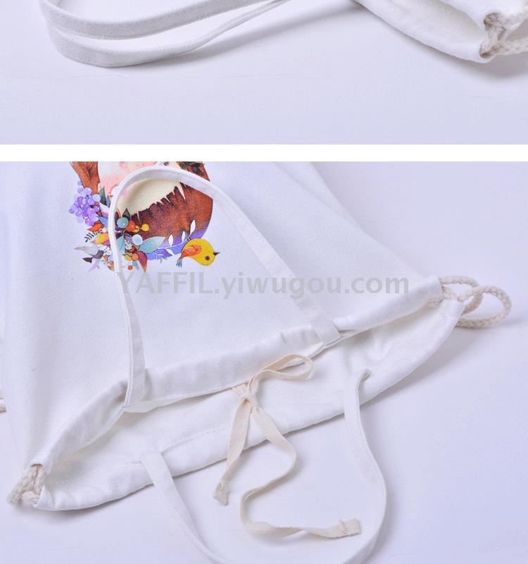 environmental bags canvas bag South Korea small and fresh and simple student canvas bag of double shoulder hand.