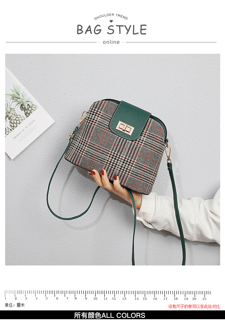 Small Bag for Women 2020 New Popular Net Red Messenger Bag Woolen Cloth Shell Bag Canvas Bag Shoulder Bag One Piece Dropshipping