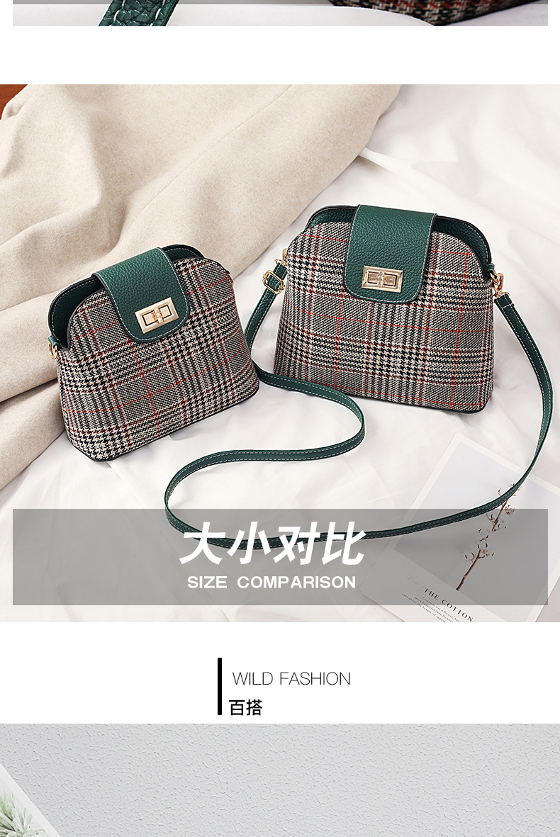 Small Bag for Women 2020 New Popular Net Red Messenger Bag Woolen Cloth Shell Bag Canvas Bag Shoulder Bag One Piece Dropshipping