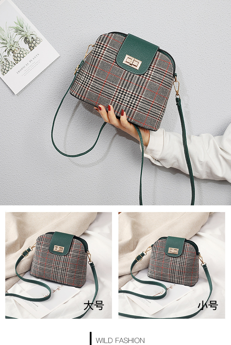 Small Bag for Women 2020 New Popular Net Red Messenger Bag Woolen Cloth Shell Bag Canvas Bag Shoulder Bag One Piece Dropshipping