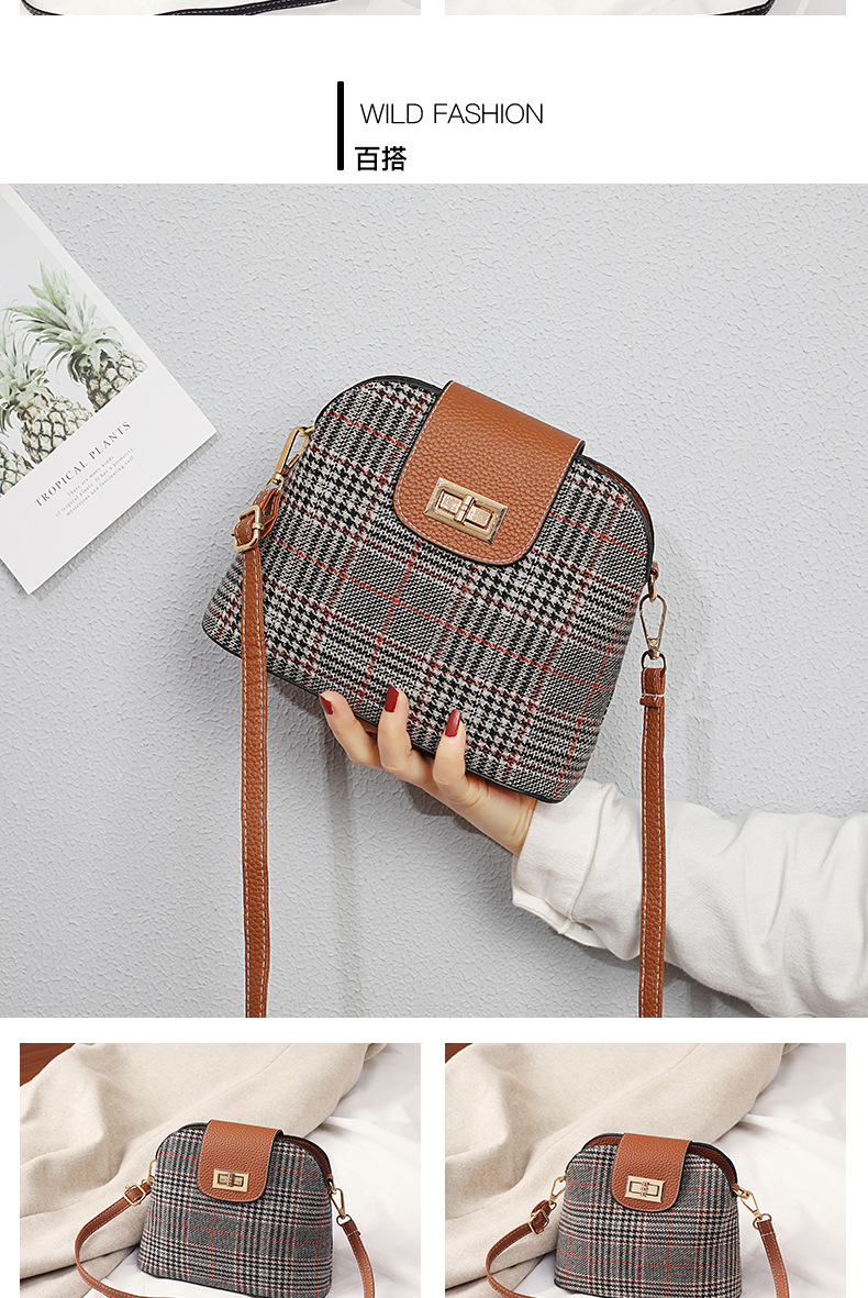 Small Bag for Women 2020 New Popular Net Red Messenger Bag Woolen Cloth Shell Bag Canvas Bag Shoulder Bag One Piece Dropshipping