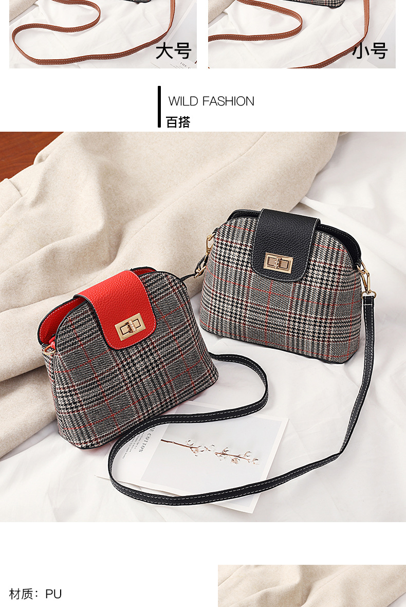 Small Bag for Women 2020 New Popular Net Red Messenger Bag Woolen Cloth Shell Bag Canvas Bag Shoulder Bag One Piece Dropshipping