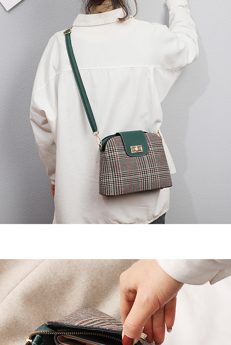 Small Bag for Women 2020 New Popular Net Red Messenger Bag Woolen Cloth Shell Bag Canvas Bag Shoulder Bag One Piece Dropshipping