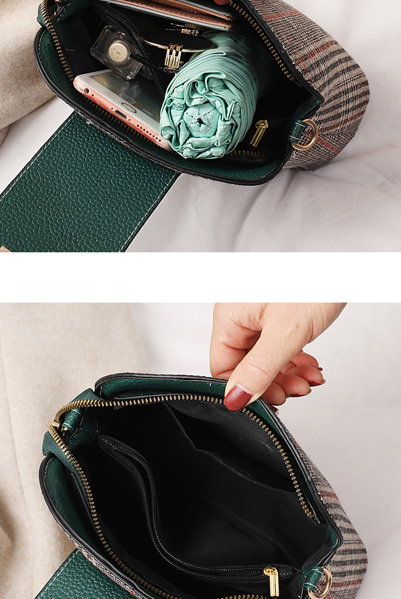 Small Bag for Women 2020 New Popular Net Red Messenger Bag Woolen Cloth Shell Bag Canvas Bag Shoulder Bag One Piece Dropshipping