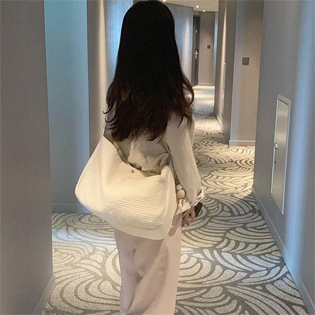 Korean Style Handmade Canvas Bag Cute Pet Bag Ulzzang Messenger Bag Women's Bag Shoulder Bag