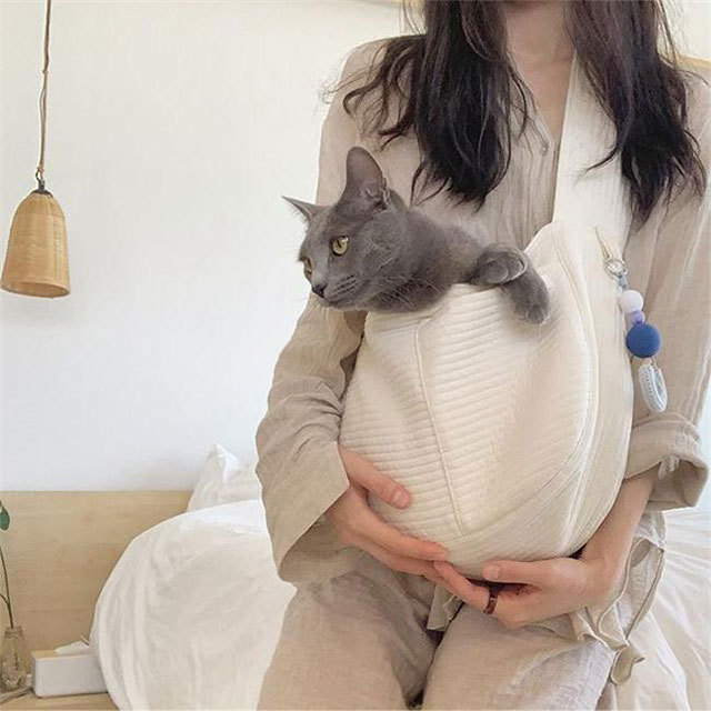 Korean Style Handmade Canvas Bag Cute Pet Bag Ulzzang Messenger Bag Women's Bag Shoulder Bag