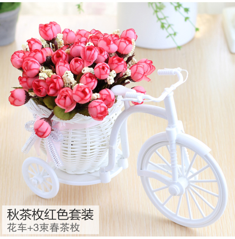 Rose Carven Design Wedding Decoration European Rose-Decorated Tricycle Basket Flower Set Car Fake Flower Flower Ceiling Rose Carven Design Wedding Decoration European Rose-Decorated Tricycle Basket Flower Set Car Fake Flower Flower Ceiling