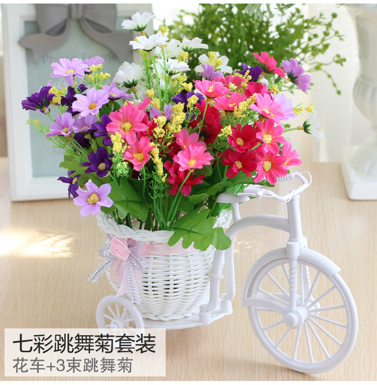 Rose Carven Design Wedding Decoration European Rose-Decorated Tricycle Basket Flower Set Car Fake Flower Flower Ceiling Rose Carven Design Wedding Decoration European Rose-Decorated Tricycle Basket Flower Set Car Fake Flower Flower Ceiling