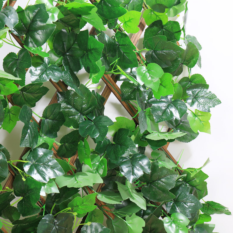 Artificial Grape Leaves Rattan Vine Green Plant Leaves Pipe Ceiling Decorative Flower Vine Plastic Flower Green Leaf Winding