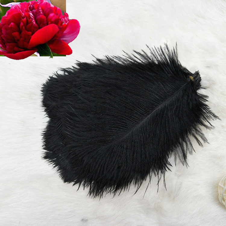 Colorful Ostrich Hair DIY Decorative Ostrich Feather Headwear 35-40cm Wedding Flower Arrangement