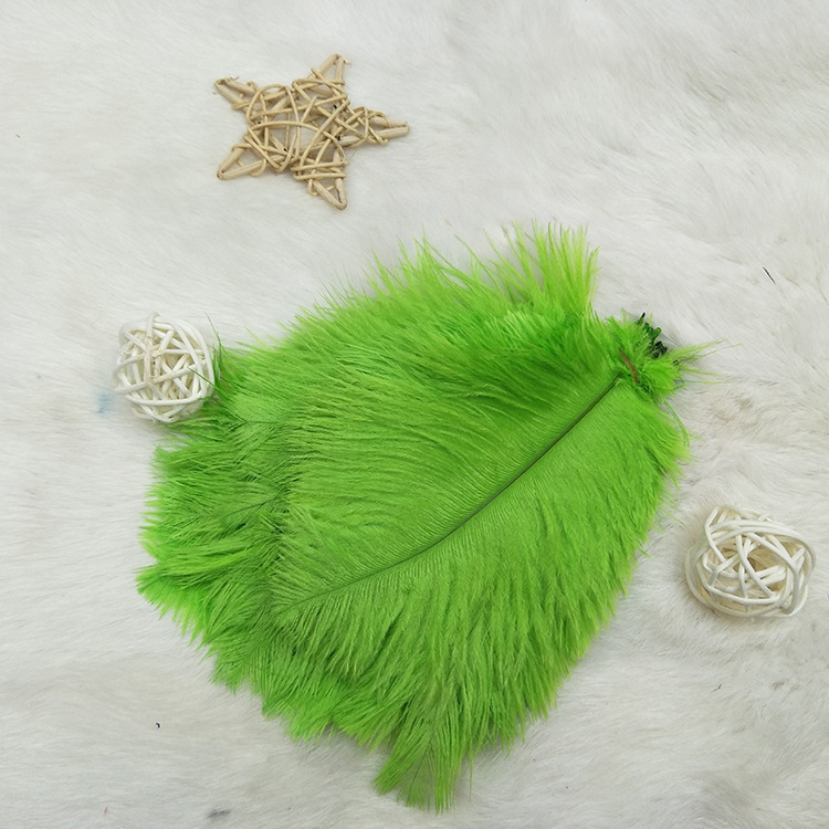 Colorful Ostrich Hair DIY Decorative Ostrich Feather Headwear 35-40cm Wedding Flower Arrangement