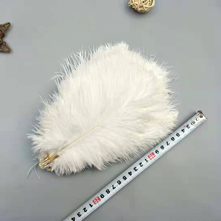 Colorful Ostrich Hair DIY Decorative Ostrich Feather Headwear 35-40cm Wedding Flower Arrangement