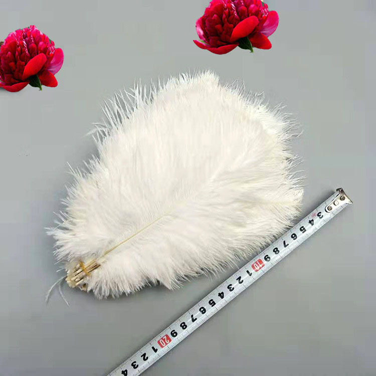 Colorful Ostrich Hair DIY Decorative Ostrich Feather Headwear 35-40cm Wedding Flower Arrangement