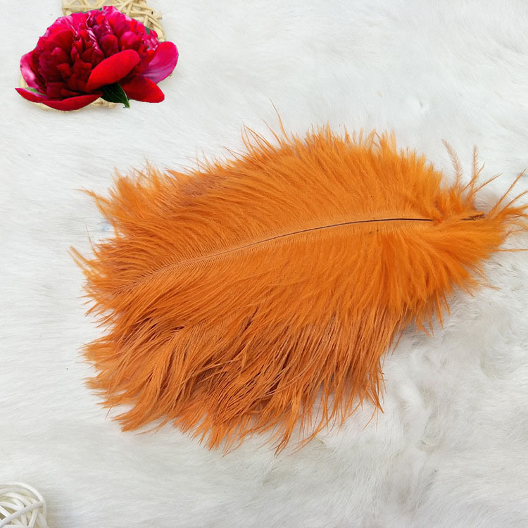 Colorful Ostrich Hair DIY Decorative Ostrich Feather Headwear 35-40cm Wedding Flower Arrangement