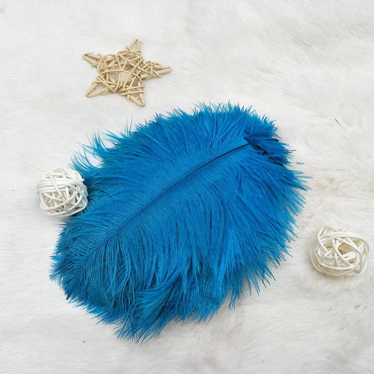 Colorful Ostrich Hair DIY Decorative Ostrich Feather Headwear 35-40cm Wedding Flower Arrangement