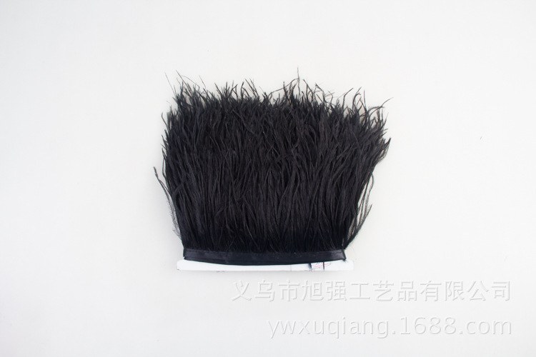 Manufacturer direct sale 13-15 cm bird hair silk plus cloth edge ostrich hair silk lace ostrich hair plus ribbon 2-150