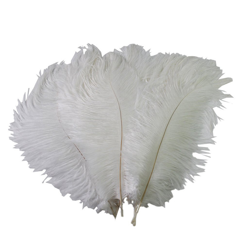 The wedding table flower decoration in The window of Natural Ostrich Feather Hotel in South Africa can be dyed Ostrich hair wholesale 15-20cm