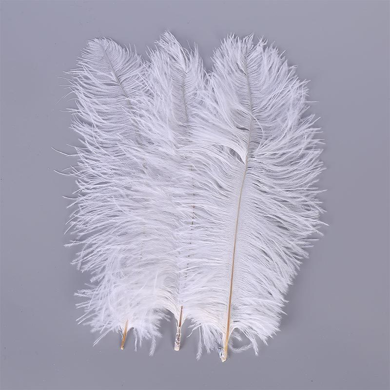 Factory Direct Supply Ostrich Hair 30-35cm Soft Rod Ostrich Feather Decoration Clothing Accessories Multi-Color Dyed
