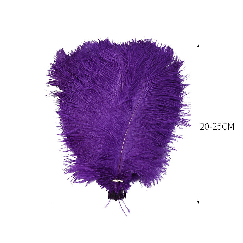 Dyed Ostrich Hair 20-25cm Color Feather 8 Colors in Stock Can Be One Piece Dropshipping