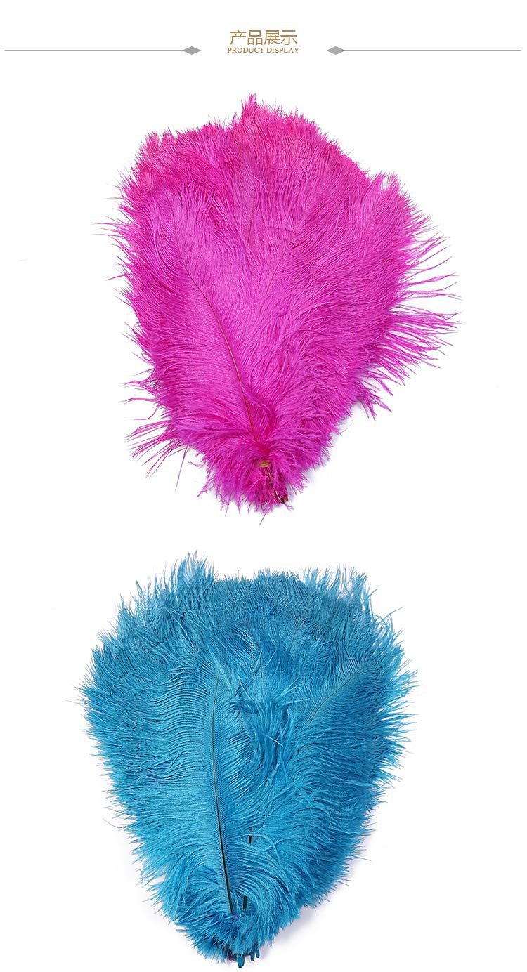 Dyed Ostrich Hair 20-25cm Color Feather 8 Colors in Stock Can Be One Piece Dropshipping