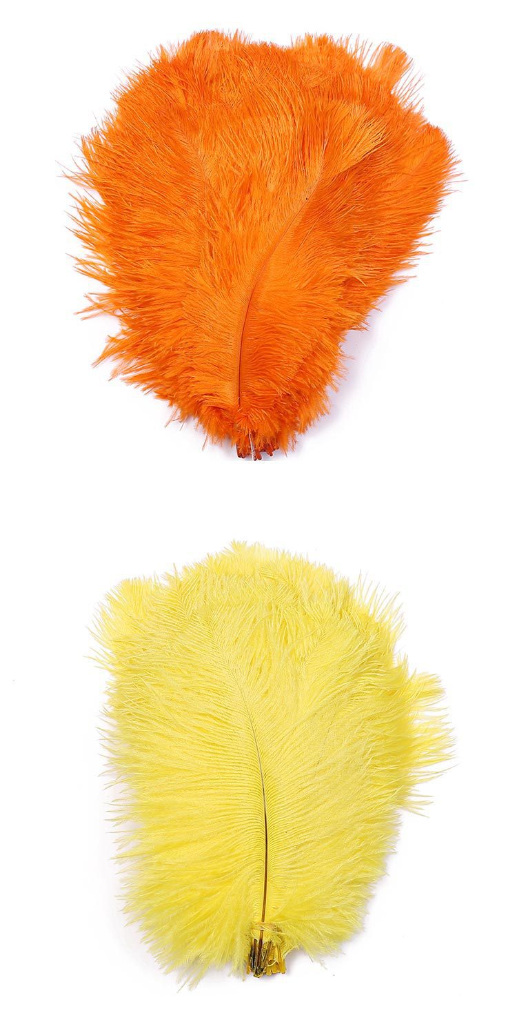 Dyed Ostrich Hair 20-25cm Color Feather 8 Colors in Stock Can Be One Piece Dropshipping