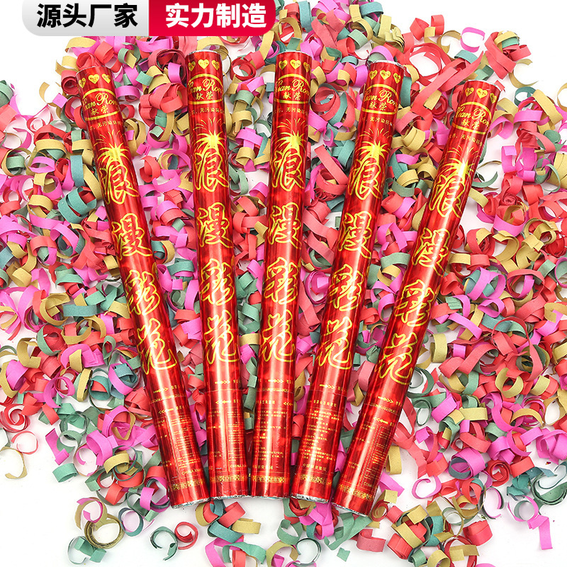 Wedding, Marriage Salute Ceremony Opening Ceremony Salute Handheld Petal Rain Fireworks Tube Bar Start Salute