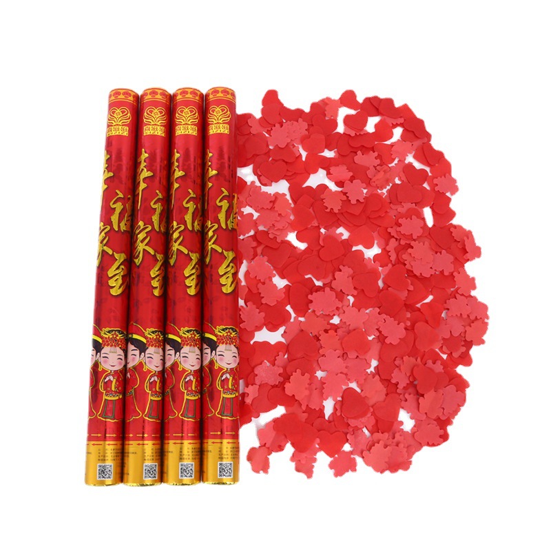 Factory Wedding Salute Wedding Ceremony Fireworks Display Opening Ceremony Salute Hand-Held Fireworks Display-Tube Petal Rain Spraying Decoration Canister Wholesale