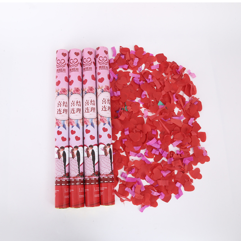 Factory Wedding Salute Wedding Ceremony Fireworks Display Opening Ceremony Salute Hand-Held Fireworks Display-Tube Petal Rain Spraying Decoration Canister Wholesale