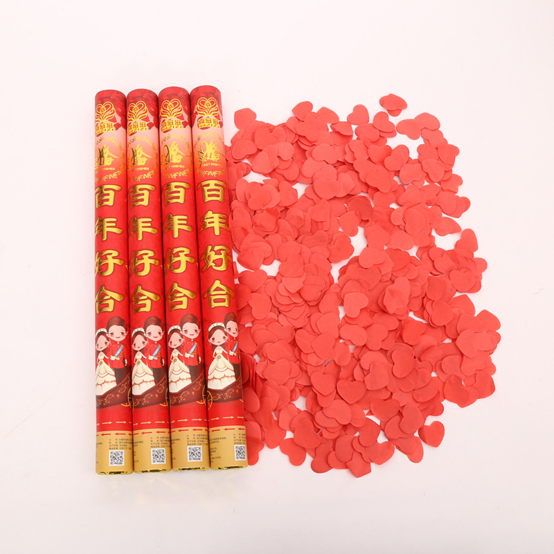 Factory Wedding Salute Wedding Ceremony Fireworks Display Opening Ceremony Salute Hand-Held Fireworks Display-Tube Petal Rain Spraying Decoration Canister Wholesale