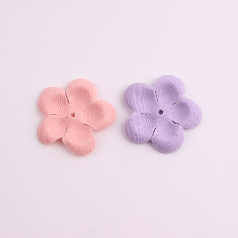 Simulation Fake Flowers Multicolor Five-Petal Flower Laminate Handmade DIY Headdress Accessories Wedding Dress Accessories