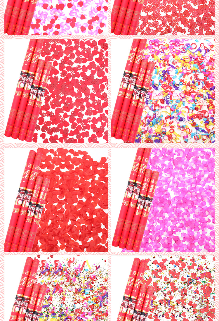 Salute Gun Fireworks Display Wedding Fireworks Display Gun Celebration Fireworks Wedding Spraying Decoration Canister Petal Rain Ribbon Handheld Opening Fireworks Display Tube Salute Gun Fireworks Display Wedding Fireworks Display Gun Celebration Fireworks Wedding Spraying Decoration Canister Petal Rain Ribbon Handheld Opening Fireworks Display Tube