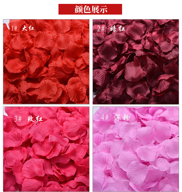 Room Atmosphere Layout Sprinkling Flowers Hand Throwing Flowers Artificial Rose Fake Petals Silk Flowers Wedding Petal