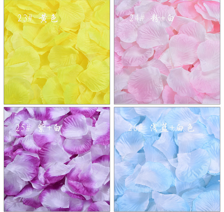 Room Atmosphere Layout Sprinkling Flowers Hand Throwing Flowers Artificial Rose Fake Petals Silk Flowers Wedding Petal